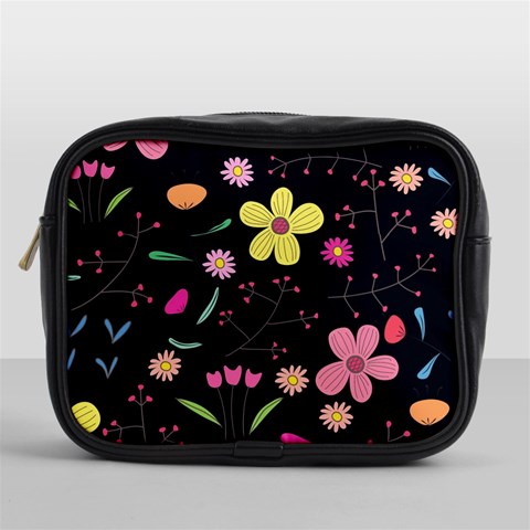 Foliage Pattern, Adorable Beautiful Mini Toiletries Bag (One Side) from ArtsNow.com Front