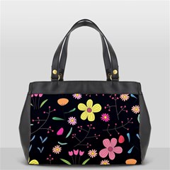 Foliage Pattern, Adorable Beautiful Oversize Office Handbag (2 Sides) from ArtsNow.com Front