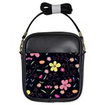 Foliage Pattern, Adorable Beautiful Girls Sling Bag