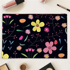 Foliage Pattern, Adorable Beautiful Cosmetic Bag (XXL) from ArtsNow.com Back