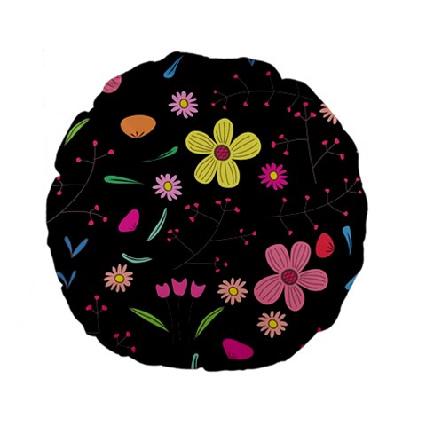 Foliage Pattern, Adorable Beautiful Standard 15  Premium Round Cushions from ArtsNow.com Front