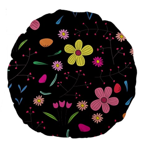 Foliage Pattern, Adorable Beautiful Large 18  Premium Round Cushions from ArtsNow.com Back