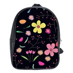 Foliage Pattern, Adorable Beautiful School Bag (XL)