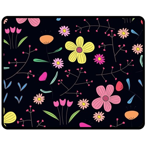 Foliage Pattern, Adorable Beautiful Two Sides Fleece Blanket (Medium) from ArtsNow.com 58.8 x47.4  Blanket Front