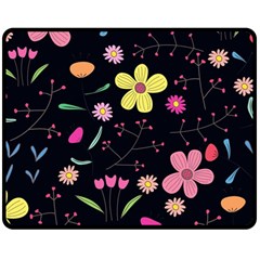 Foliage Pattern, Adorable Beautiful Two Sides Fleece Blanket (Medium) from ArtsNow.com 58.8 x47.4  Blanket Front