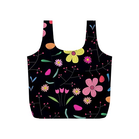 Foliage Pattern, Adorable Beautiful Full Print Recycle Bag (S) from ArtsNow.com Back