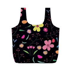 Foliage Pattern, Adorable Beautiful Full Print Recycle Bag (M) from ArtsNow.com Front