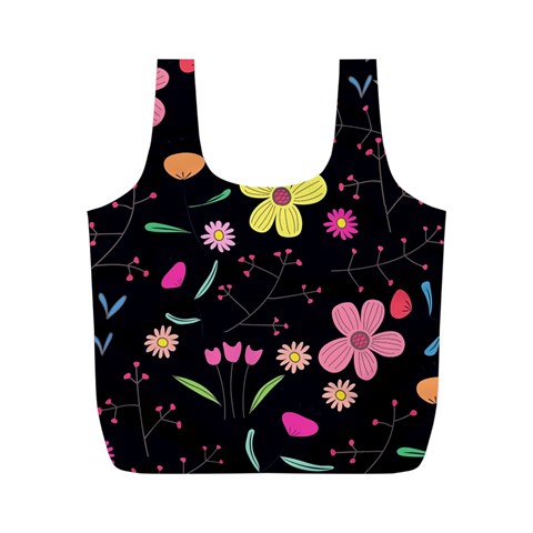 Foliage Pattern, Adorable Beautiful Full Print Recycle Bag (M) from ArtsNow.com Back