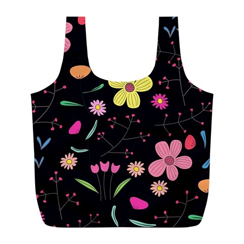 Foliage Pattern, Adorable Beautiful Full Print Recycle Bag (L) from ArtsNow.com Front