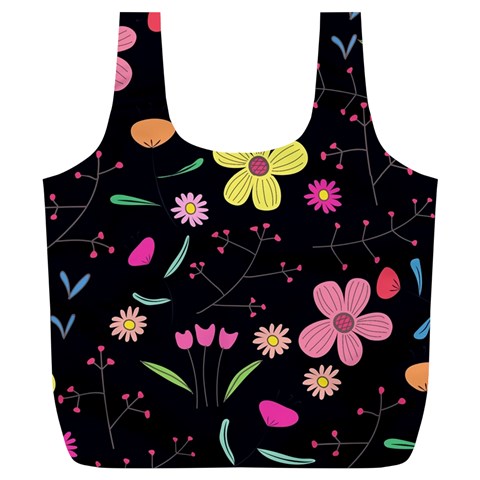 Foliage Pattern, Adorable Beautiful Full Print Recycle Bag (XL) from ArtsNow.com Front