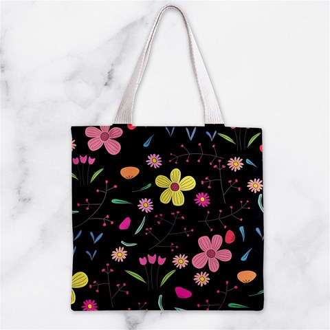 Foliage Pattern, Adorable Beautiful Zipper Grocery Tote Bag from ArtsNow.com Back