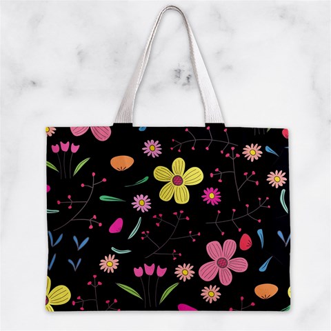 Foliage Pattern, Adorable Beautiful Zipper Mini Tote Bag from ArtsNow.com Front