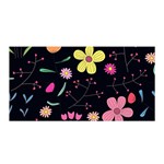 Foliage Pattern, Adorable Beautiful Satin Wrap 35  x 70 