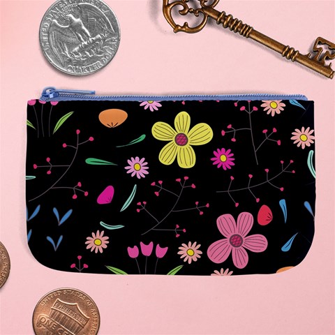 Foliage Pattern, Adorable Beautiful Large Coin Purse from ArtsNow.com Front