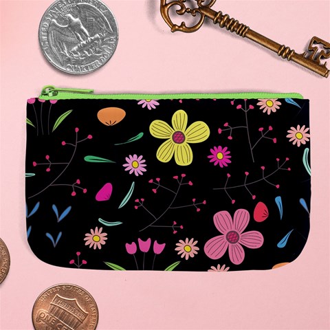 Foliage Pattern, Adorable Beautiful Large Coin Purse from ArtsNow.com Front