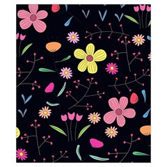 Foliage Pattern, Adorable Beautiful Drawstring Pouch (XS) from ArtsNow.com Back