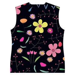 Foliage Pattern, Adorable Beautiful Women s Button Up Vest from ArtsNow.com Back