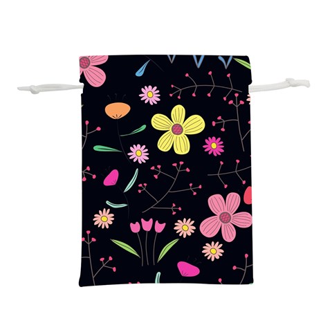 Foliage Pattern, Adorable Beautiful Lightweight Drawstring Pouch (M) from ArtsNow.com Front