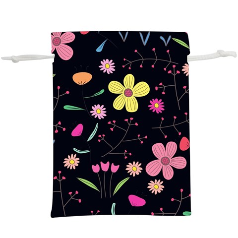 Foliage Pattern, Adorable Beautiful Lightweight Drawstring Pouch (XL) from ArtsNow.com Front