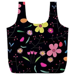 Foliage Pattern, Adorable Beautiful Full Print Recycle Bag (XXL) from ArtsNow.com Front