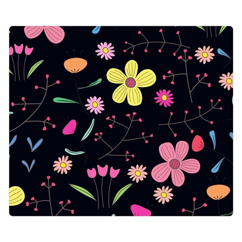 Foliage Pattern, Adorable Beautiful Premium Plush Fleece Blanket (Small) from ArtsNow.com 50 x40  Blanket Front