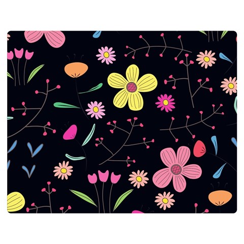 Foliage Pattern, Adorable Beautiful Premium Plush Fleece Blanket (Medium) from ArtsNow.com 60 x50  Blanket Front