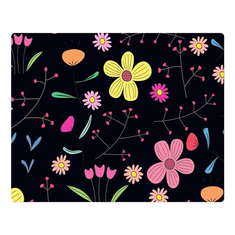 Foliage Pattern, Adorable Beautiful Premium Plush Fleece Blanket (Large) from ArtsNow.com 80 x60  Blanket Front