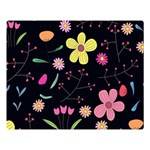 Foliage Pattern, Adorable Beautiful Premium Plush Fleece Blanket (Large)