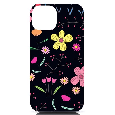 Foliage Pattern, Adorable Beautiful iPhone 14 Black UV Print Case from ArtsNow.com Front