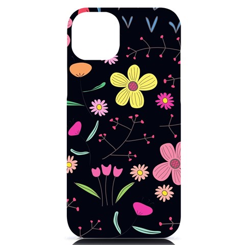 Foliage Pattern, Adorable Beautiful iPhone 14 Plus Black UV Print Case from ArtsNow.com Front