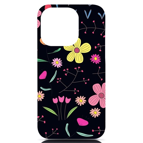 Foliage Pattern, Adorable Beautiful iPhone 14 Pro Black UV Print Case from ArtsNow.com Front