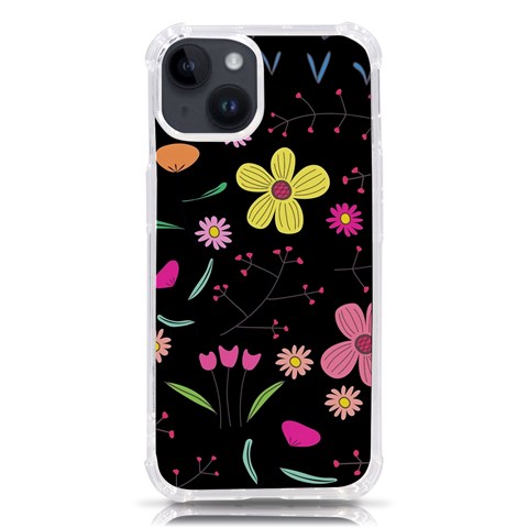 Foliage Pattern, Adorable Beautiful iPhone 14 TPU UV Print Case from ArtsNow.com Front