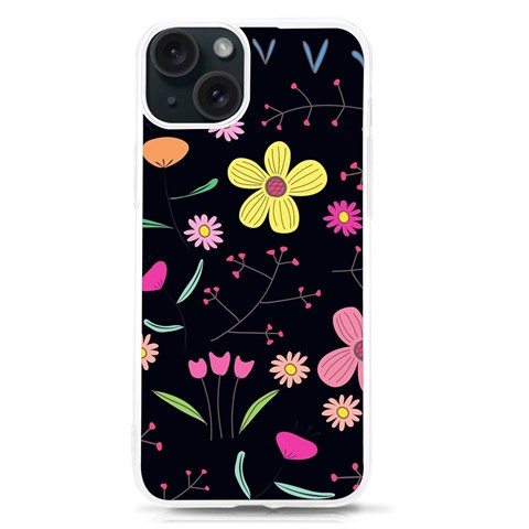 Foliage Pattern, Adorable Beautiful iPhone 15 TPU UV Print Case from ArtsNow.com Front