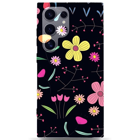 Foliage Pattern, Adorable Beautiful Samsung Galaxy S24 Ultra 6.9 Inch Black TPU UV Case from ArtsNow.com Front