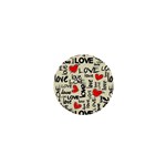 Love Abstract Background Love Textures 1  Mini Magnets