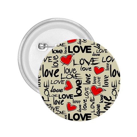 Love Abstract Background Love Textures 2.25  Buttons from ArtsNow.com Front