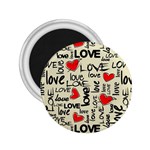 Love Abstract Background Love Textures 2.25  Magnets