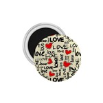 Love Abstract Background Love Textures 1.75  Magnets