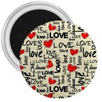 Love Abstract Background Love Textures 3  Magnets