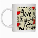 Love Abstract Background Love Textures White Mug