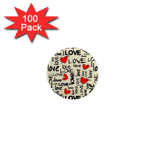 Love Abstract Background Love Textures 1  Mini Magnets (100 pack)  from ArtsNow.com Front