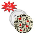 Love Abstract Background Love Textures 1.75  Buttons (100 pack) 