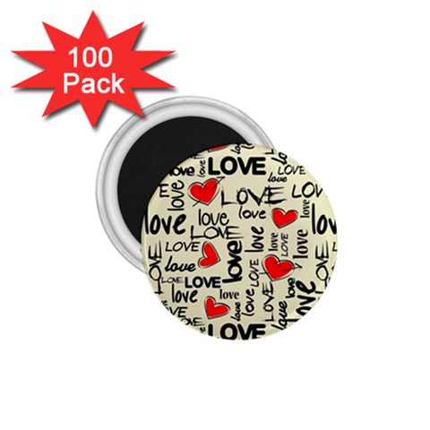 Love Abstract Background Love Textures 1.75  Magnets (100 pack)  from ArtsNow.com Front