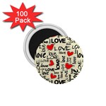 Love Abstract Background Love Textures 1.75  Magnets (100 pack) 