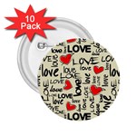 Love Abstract Background Love Textures 2.25  Buttons (10 pack) 