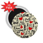 Love Abstract Background Love Textures 2.25  Magnets (10 pack) 