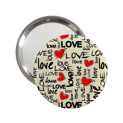 Love Abstract Background Love Textures 2.25  Handbag Mirrors from ArtsNow.com Front