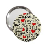 Love Abstract Background Love Textures 2.25  Handbag Mirrors