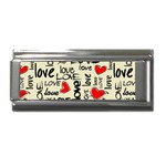 Love Abstract Background Love Textures Superlink Italian Charm (9mm)