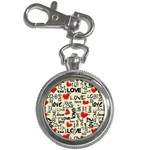 Love Abstract Background Love Textures Key Chain Watches